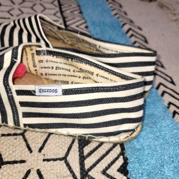 Soludos Espadrille Flat Loafers in Classic Stripe, sz 41 /10-10.5 - Picture 5 of 12
